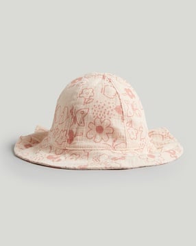mothercare Girls Floral Print UPF50+ Cotton Hat-picture-22