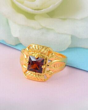 memoir Men Gold-Plated Stone-Studded Ring-picture-45