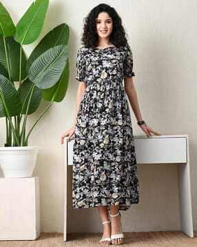 ichaa Women Printed Fit & Flare Dress-picture-26