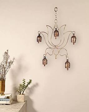Lotus Shaper Bells Antique Finished Wind Chime