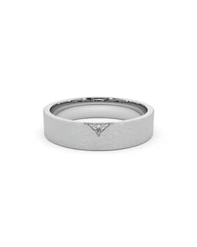 Men White Gold Sezz Diamond Lab Grown Diamond-Studded Band Ring-image-39