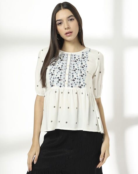 figs peplum top