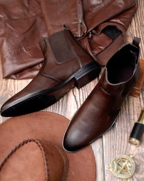 Buy Brown Boots for Men by LOUIS STITCH Online