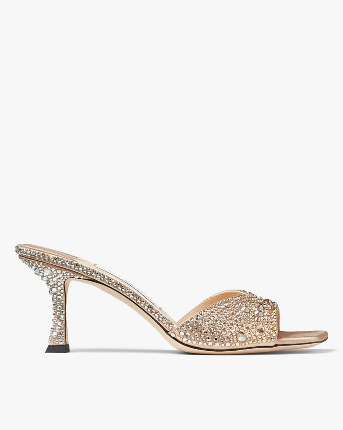 Buy Jimmy Choo Skye 70 Crystal Stilettos | Gold-Toned Color Women