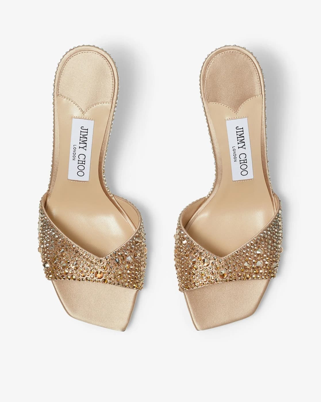 Buy Jimmy Choo Skye 70 Crystal Stilettos | Gold-Toned Color Women