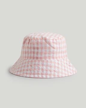 mothercare Girls Gingham Checked UPF50+ Bucket Cap-picture-16