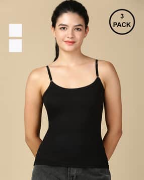 lux cozi Women Pack of 3 Camisoles with Adjustable Straps-picture-10
