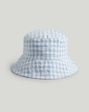 mothercare Boys Gingham Checked UPF50+ Bucket Hat-picture-33