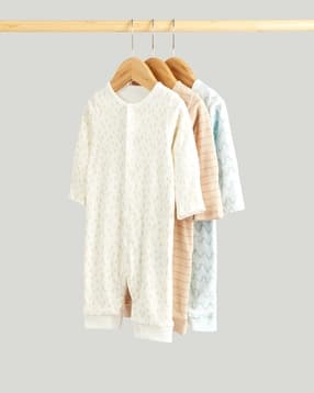Boys Pack of 3 Striped Sleepsuits-image-40