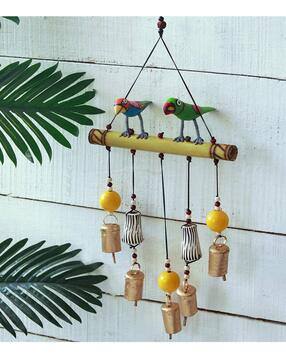 Wooden Windchime with Copper Bells