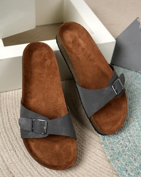 Buy Metallic Flat Sandals for Women by MOZAFIA Online