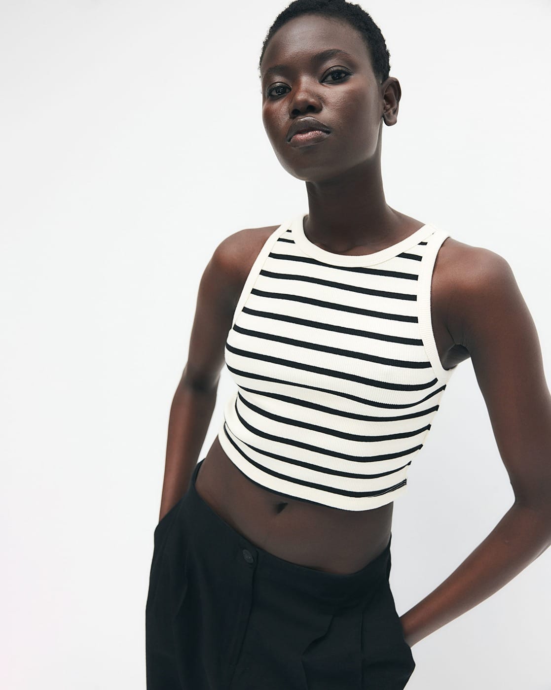【あんな様】Multicolor Stripe TankTop Horizontal Stripe Tank Top | Sacai | Le Mill