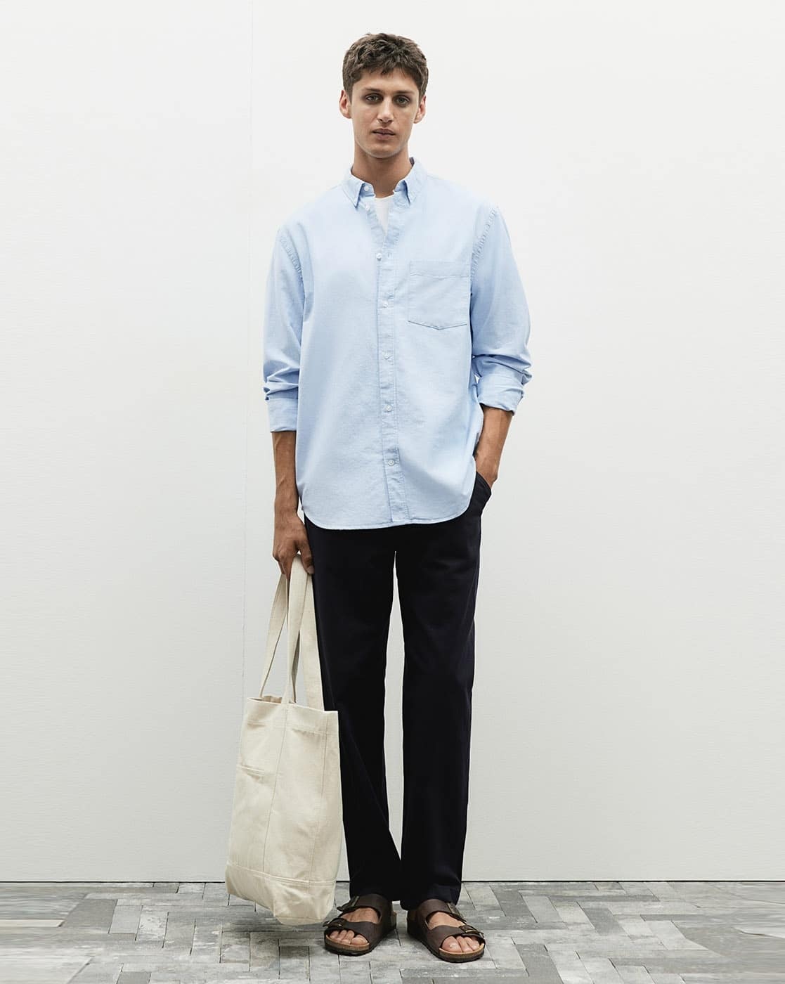 Oxford Shirt H And M Button Up Shirt H&M Men Green Oxford Shirt