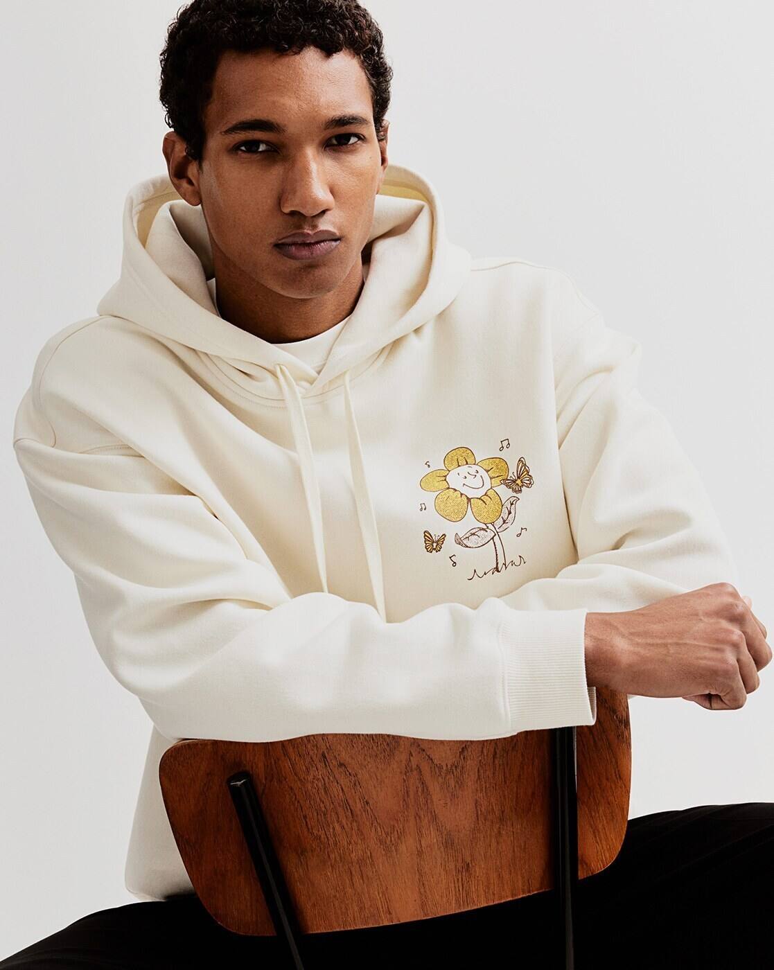 Buy White Sweatshirt & Hoodies for Men by H&M Online | Ajio.com