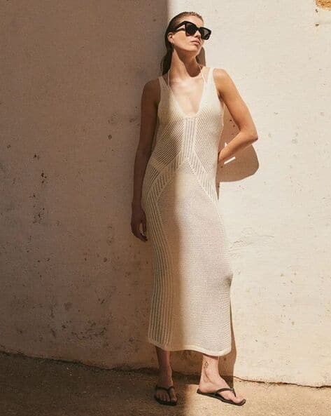 Buy H&M Women Crochet-Look Dress Online | Ajio.com