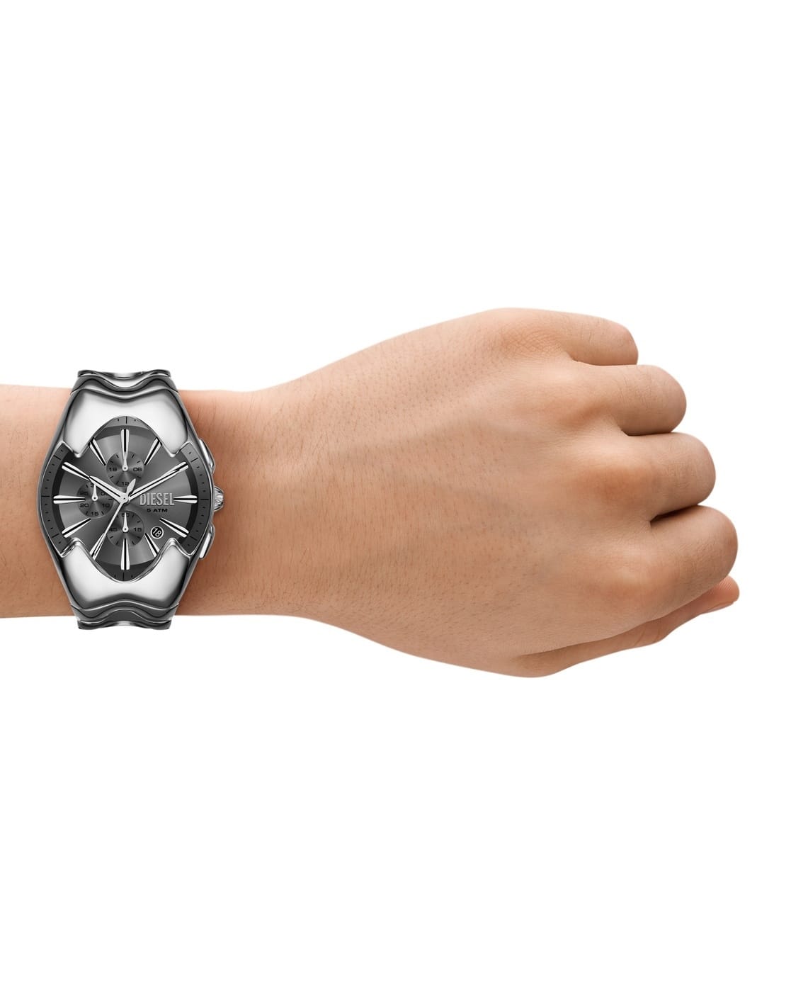Buy Diesel Men Chronograph Mercurial Watch - DZ4683 | Silver Color