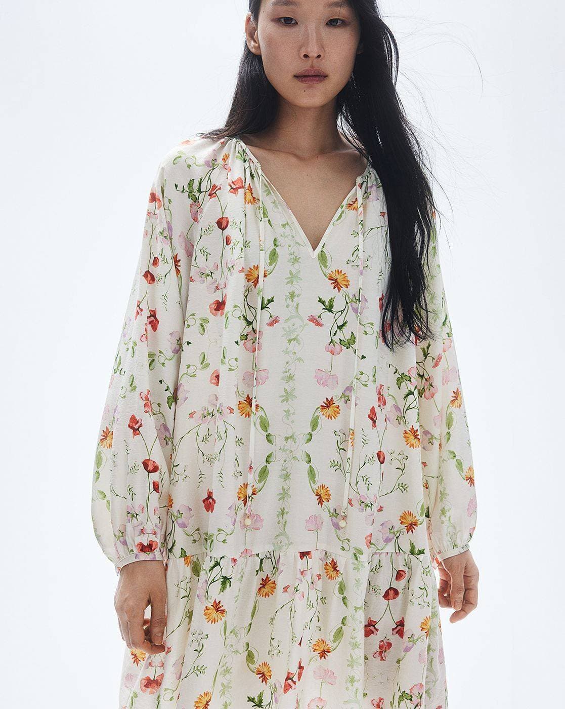 Buy White/Floral Dresses for Women by H&M Online