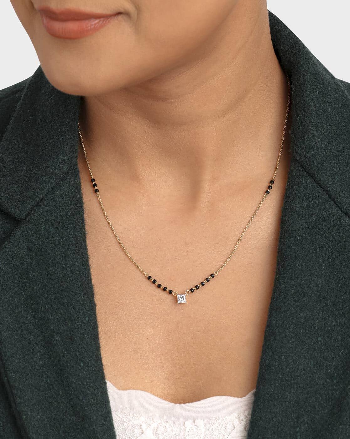 Buy Yellow Gold Necklaces Pendants for Women by BY