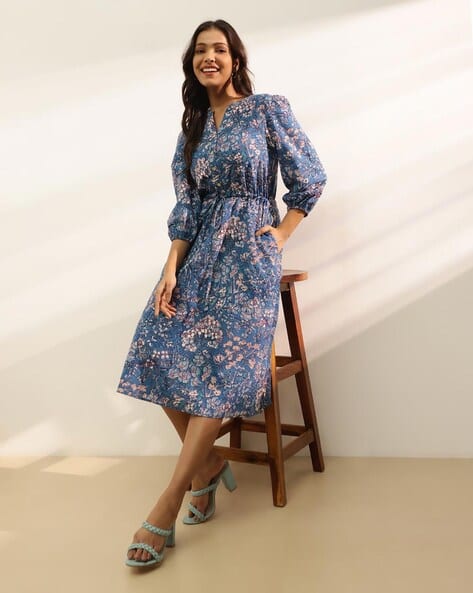 Midi Dress Fabindia Long Dresses Buy Fabindia Yellow Viscose