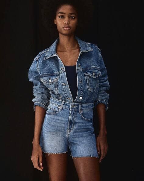 Women Skinny High Denim Shorts