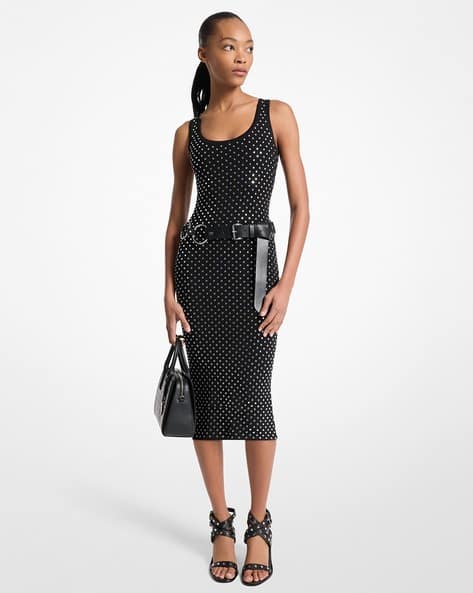 dress bloomingdale michael kors shirt dress black Michael Kors Studded Black Dress Buy Black Dresses For Women By
