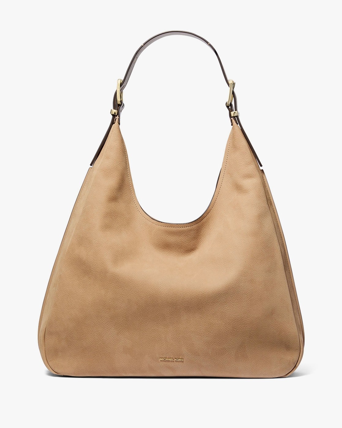 Buy Michael Kors Nolita Nubuck Large Hobo Bag Beige Color Women