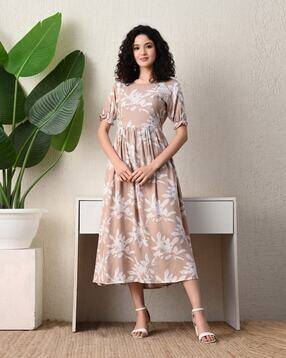 ichaa Women Printed Fit & Flare Dress-picture-12