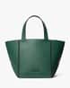 buy-michael-kors-jordi-small-leather-tote-bag-green-color-women