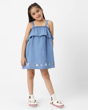 nauti nati Girls Sleeveless Fit and Flare Dress-picture-46