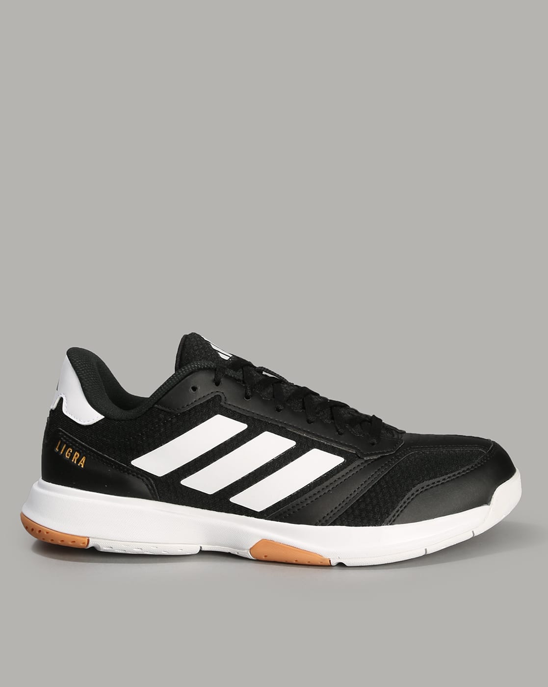 Buy ADIDAS Ligra 8 Lace-Up Performance Shoes | Black Color Men