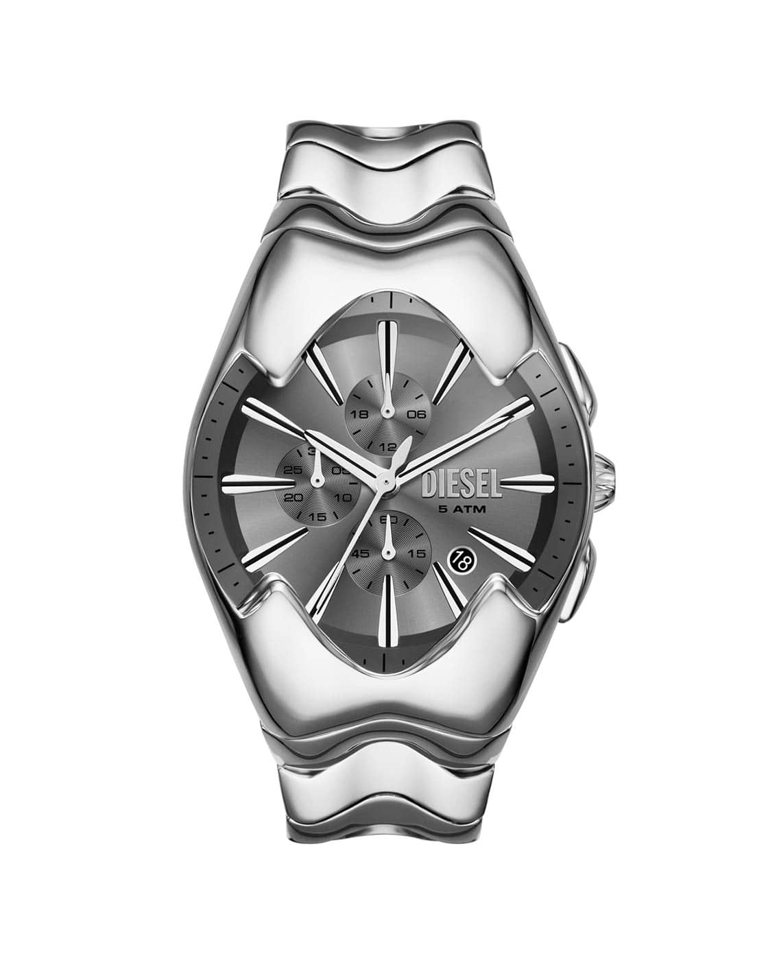 Buy Diesel Men Chronograph Mercurial Watch - DZ4683 | Silver Color