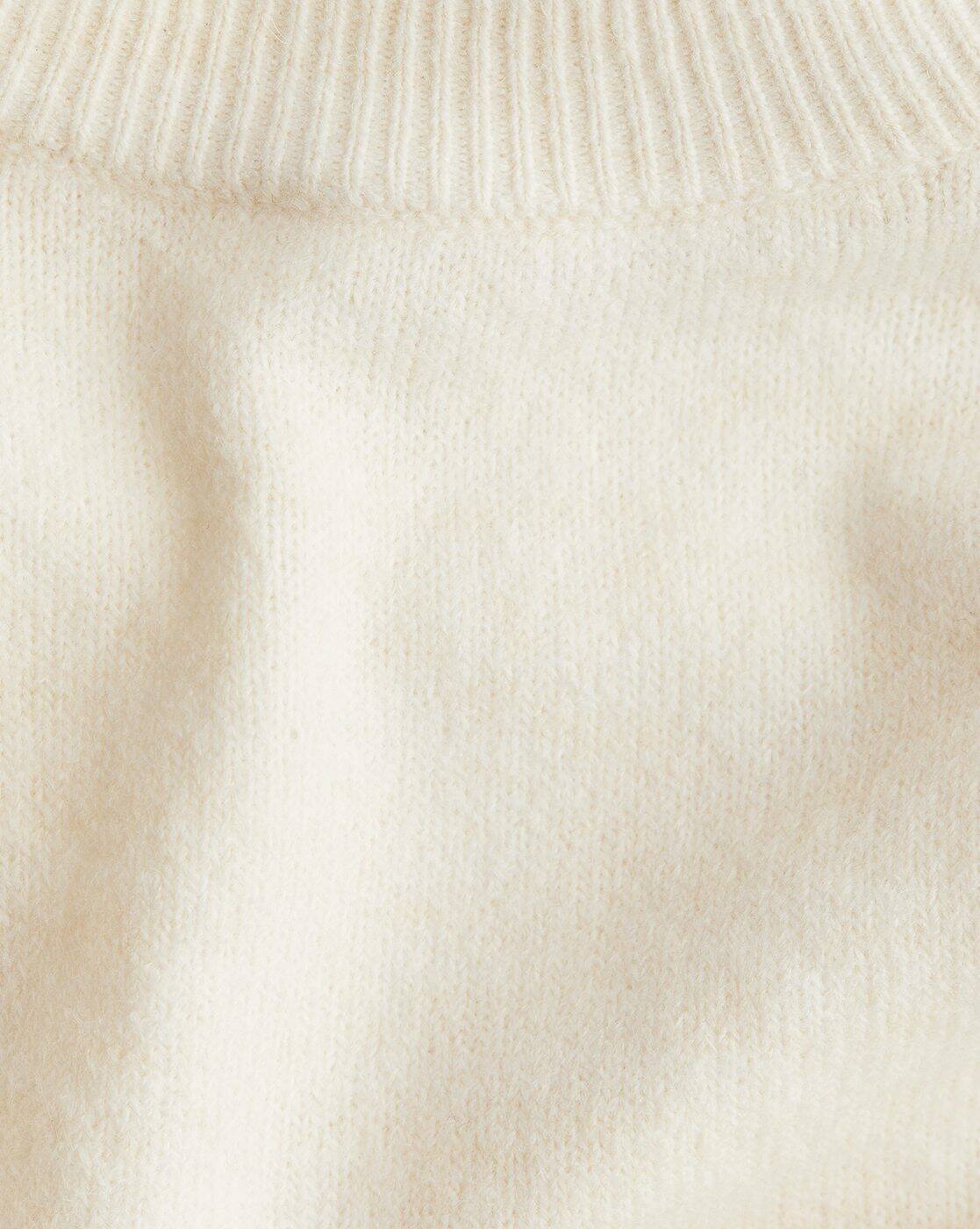 H&m Mock Neck Cream Sweater Buy White Sweaters Cardigans For