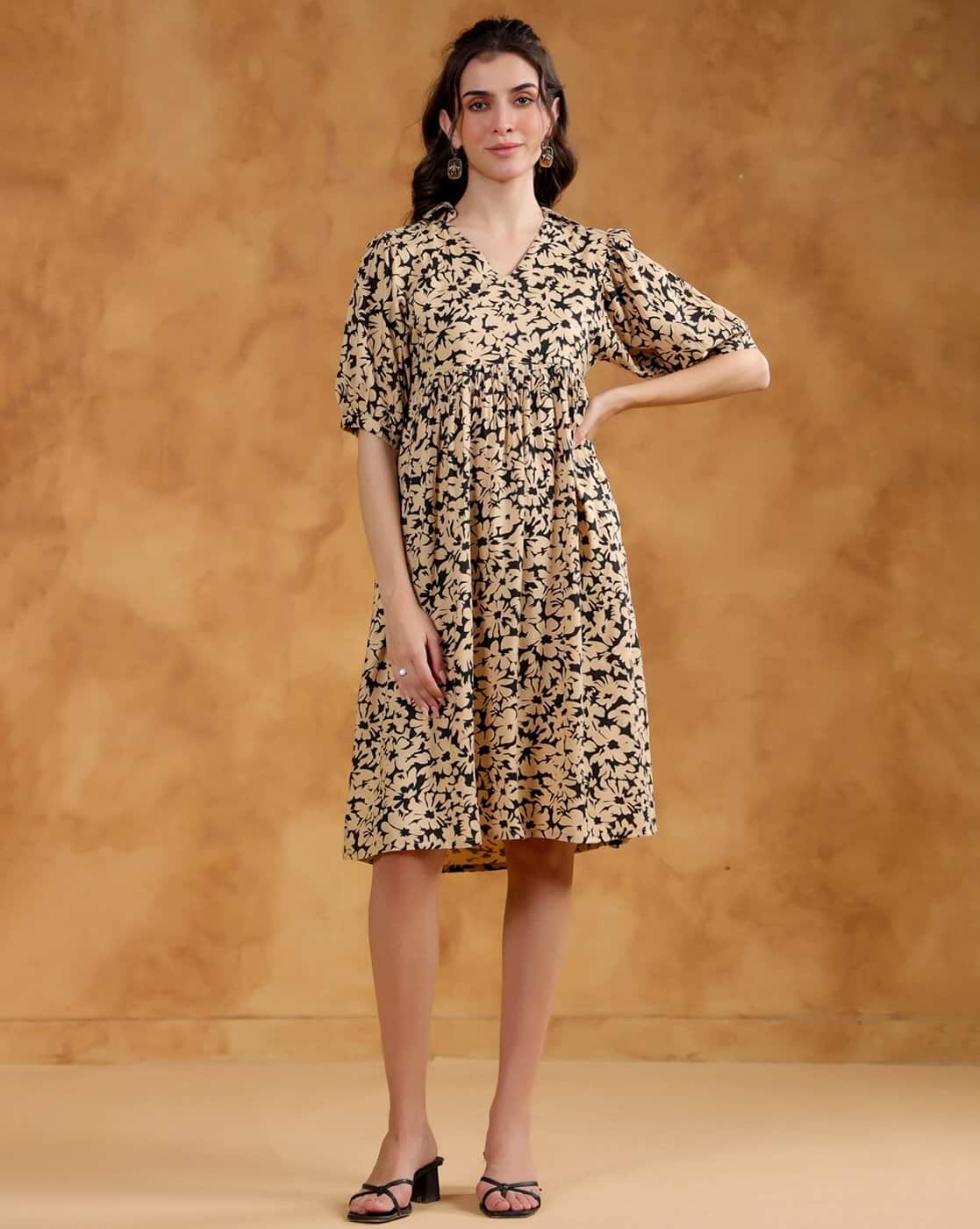 Buy Beige Dresses for Women by SAY Online | Ajio.com