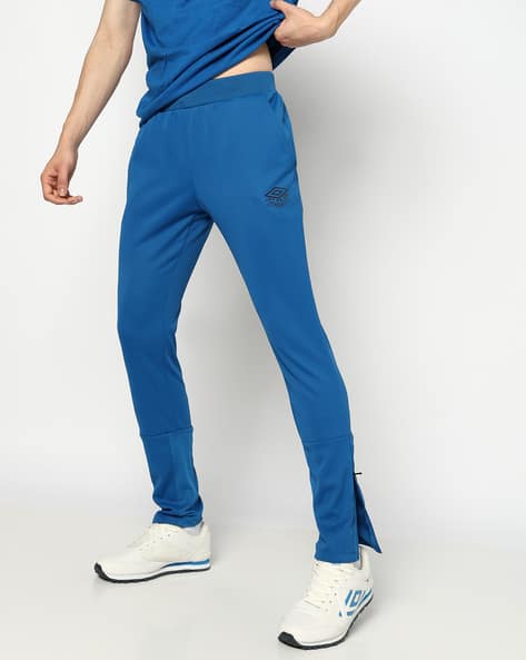 Men Pro Training Straight Track Pants with Logo Print