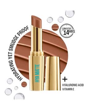 lakme 9to5 Hya Matte Lipstick - Coffee Break-picture-13