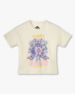 Buy LEE COOPER Girls Graphic Print Oversized Online | Ajio.com
