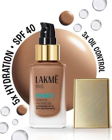 LAKME 9to5 Hya Matte Foundation + Hyaluronic Acid - Cool Cocoa