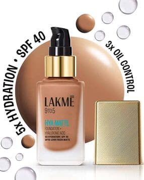 lakme 9to5 Hya Matte Foundation and Hyaluronic Acid - Neutral Chestnut-picture-17