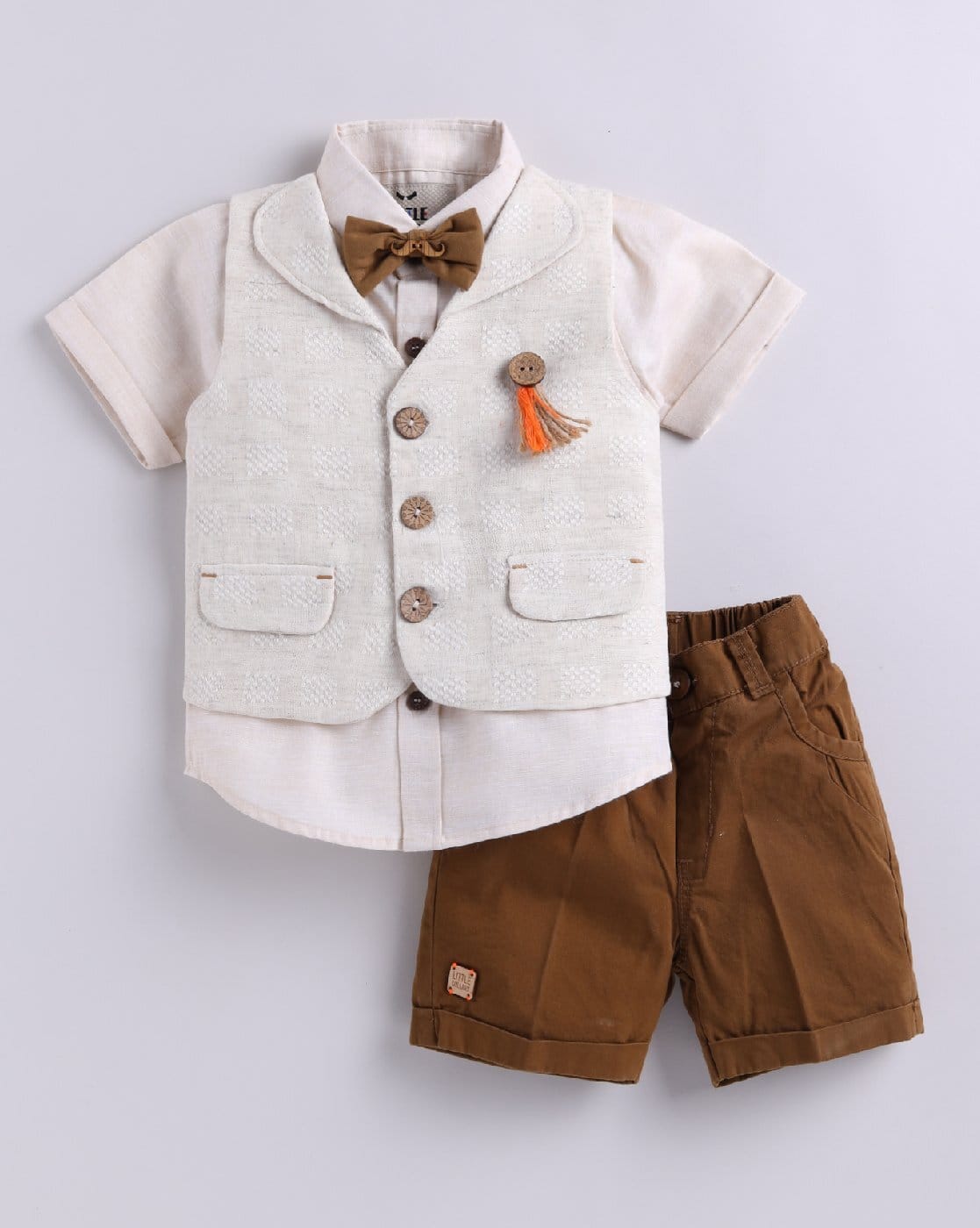 Bumeex SHORTS ボーイズ US サイズ: 4T(3-4years) カラー: ブラウン LITTLE COLLARS Boy  3-Piece Suit Bumeex SHORTS ボーイズ US サイズ: 6T(5-6years)