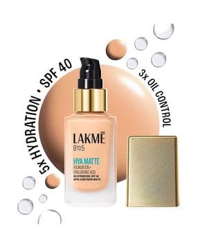 lakme 9to5 Hya Matte Foundation and Hyaluronic Acid - Cool Cinnamon-picture-18