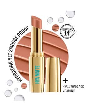 lakme 9to5 Hya Matte Lipstick - Power Peach-picture-51