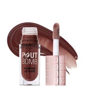 makeup revolution Pout Bomb Plumping Gloss - Espresso Cool Nude-picture-37