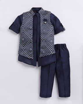 little collars Boys Kurta Set-picture-37