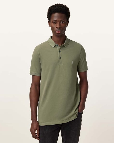 Polo Shirt Tshirt Militare U S POLO ASSN Military Green Printed T