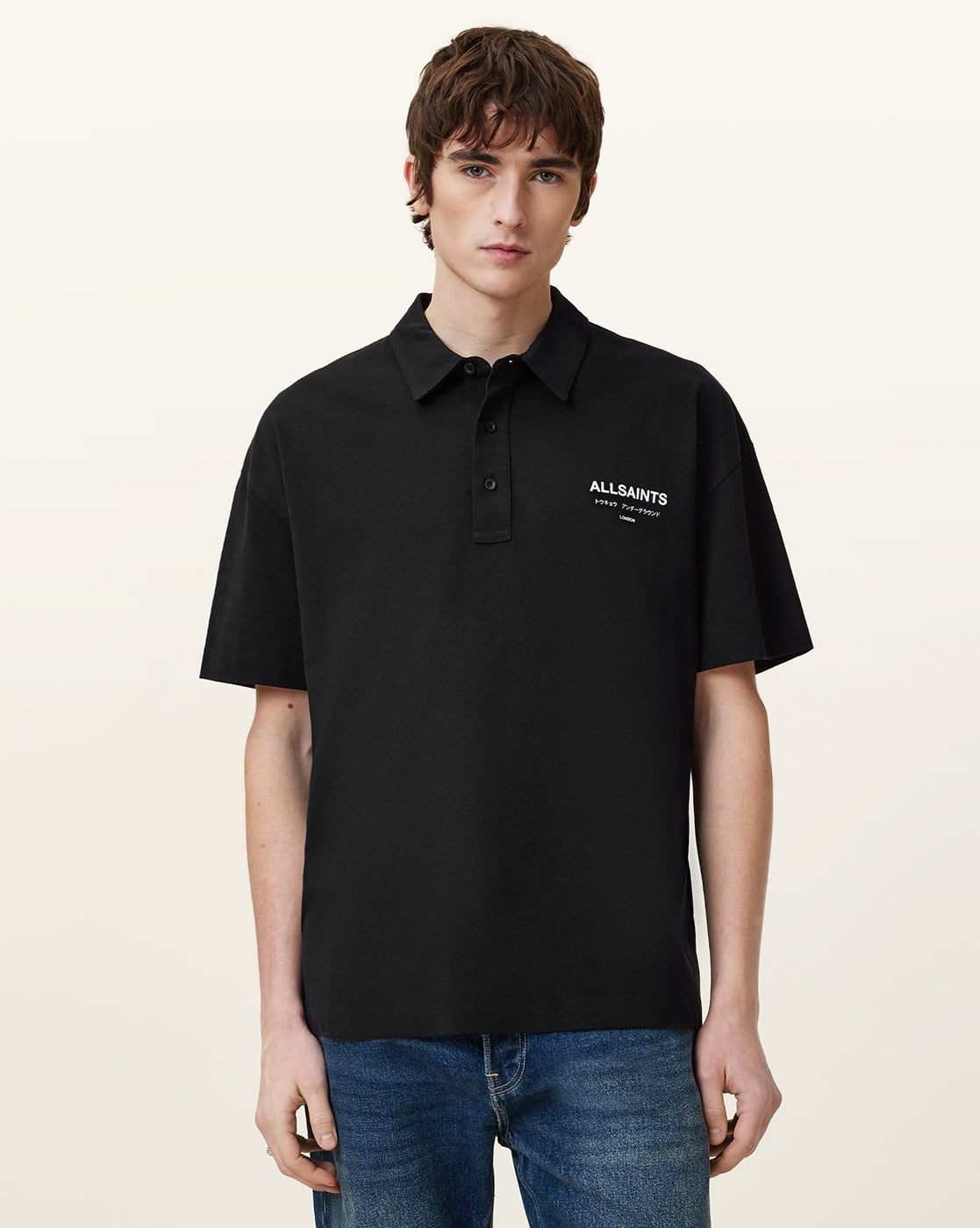 Buy ALL SAINTS Men Underground Logo Print Re Online | Ajio.com