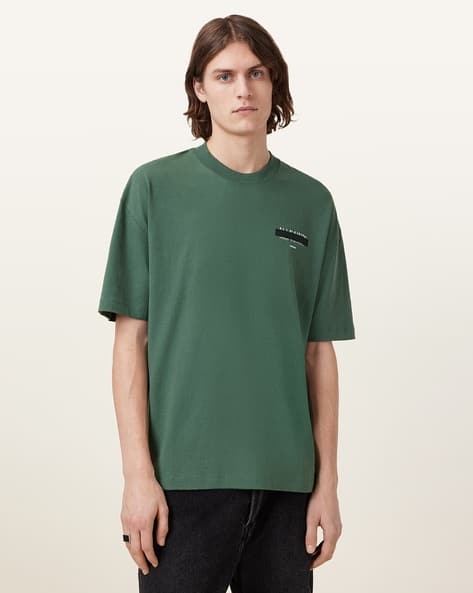 Men’s SideTuck Shirt Buy ALL SAINTS Redact Embroidered Logo Oversized Crew-Neck T-Shirt