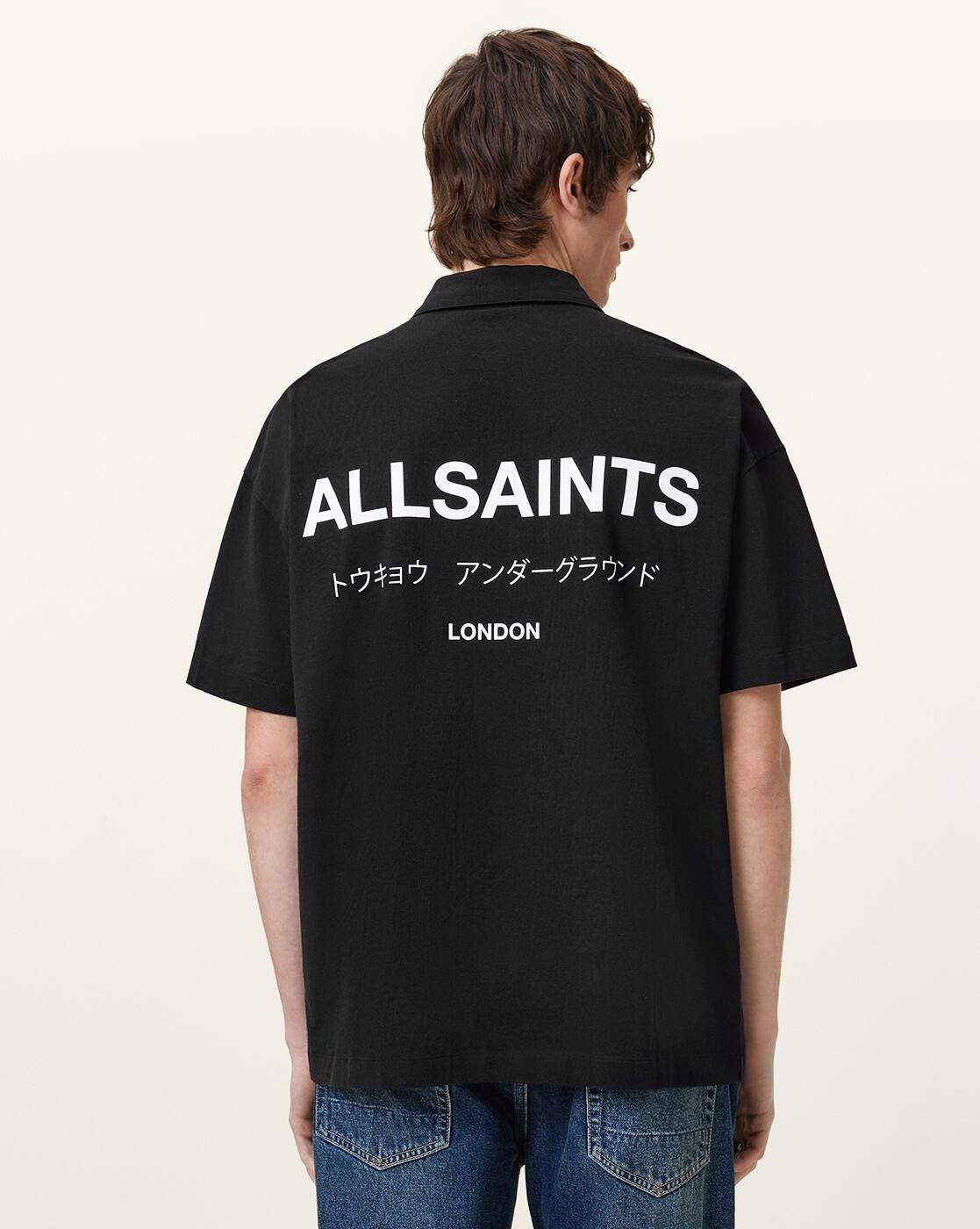 Buy ALL SAINTS Men Underground Logo Print Re Online | Ajio.com