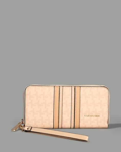 VAN HEUSEN Women Houndstooth Print Zip-Around Wallet