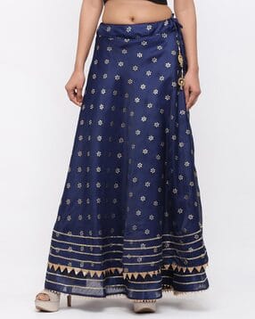  Women Cotton Kota Doriya Long Skirt-image-46