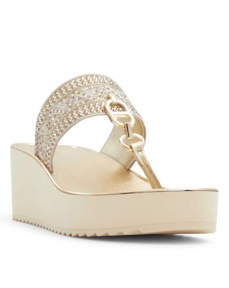 ALDO Women Round-Toe Slip-On Heeled Sandals